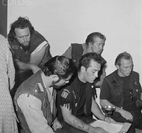 Sonny Barger and HA crew, 1965
