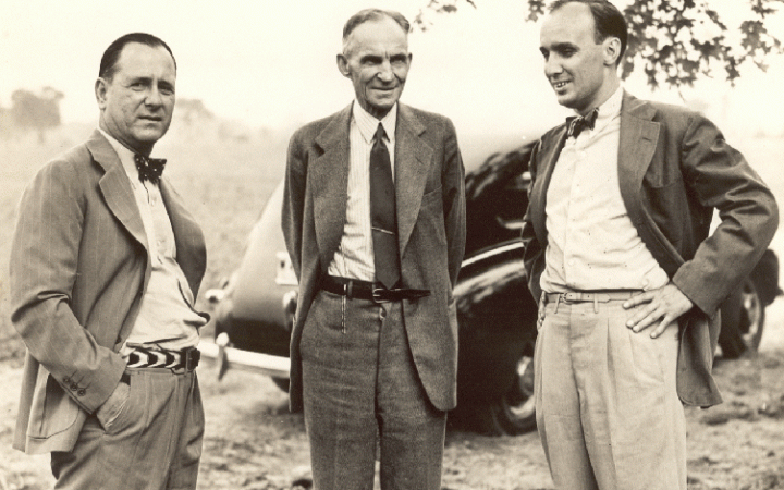 Harry Bennett (left) & Henry Ford